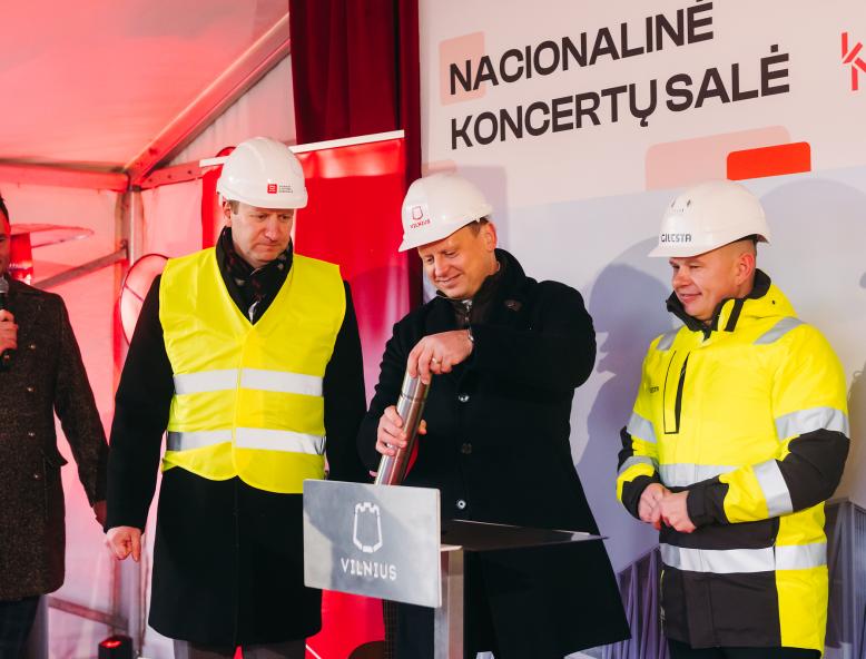 Po būsimos Nacionalinės koncertų salės pamatais užkastoje kapsulėje – laiškas ateities kartoms