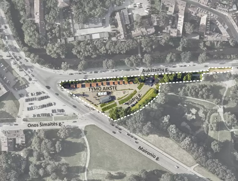 Ruošiamasi Tymo aikštės atnaujinimui, gyventojai ir prekeiviai kviečiami pasitarti