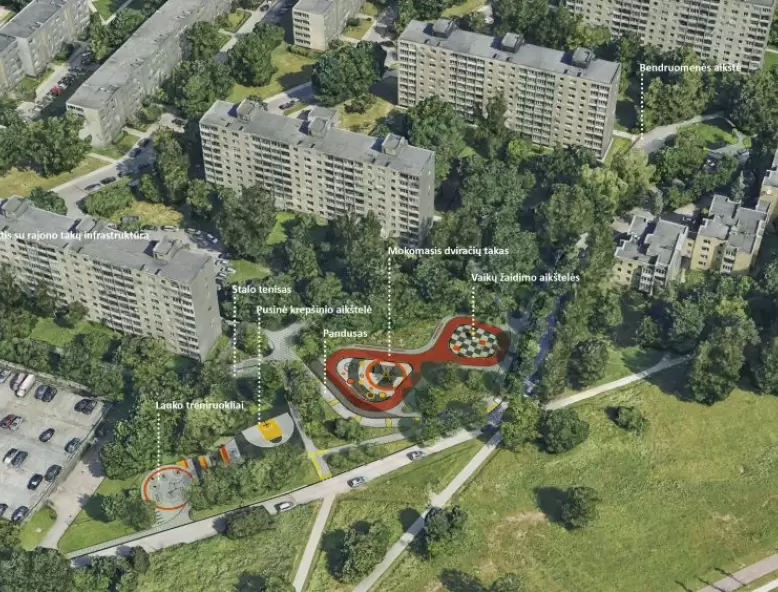 Vilniuje tęsiamas viešųjų erdvių atnaujinimas: netrukus darbai užvirs Žirmūnuose